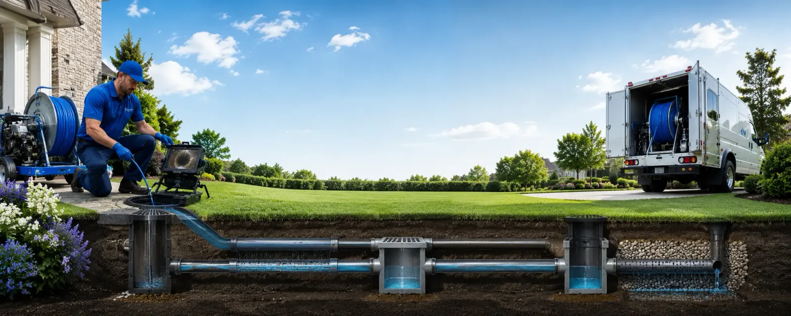 Outdoor drain cleaning information for Hartford, MI